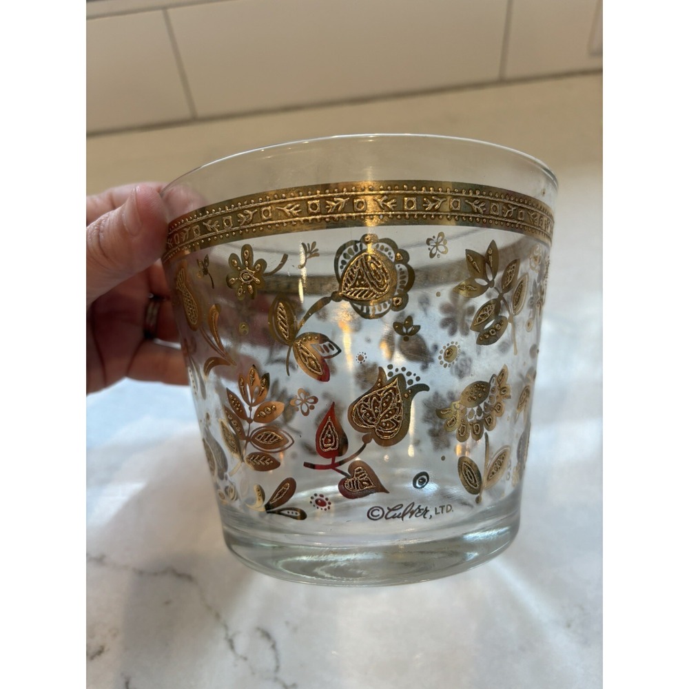 CULVER Gold Pineapple Ice Bucket - In Excellent Condition‎